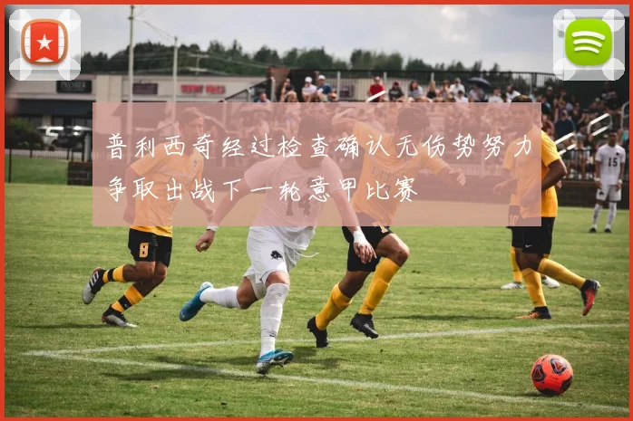 普利西奇经过检查确认无伤势努力争取出战下一轮意甲比赛